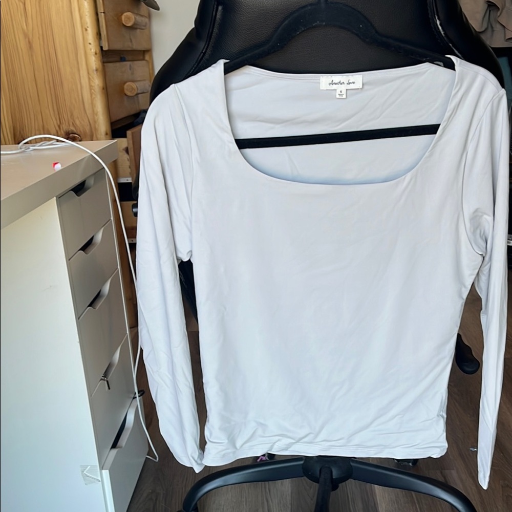 Grey Long Sleeve Top